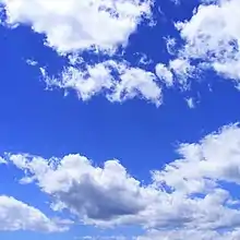 Blue sky with clouds