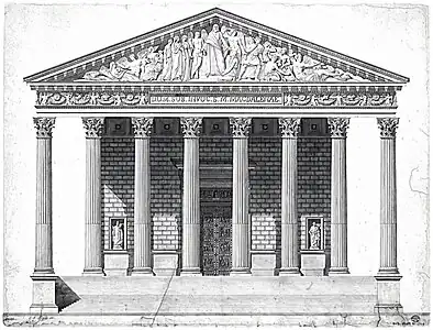 Vignon's design for the facade