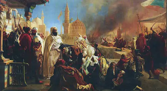 Emir Abd-el-Kader protects the Christians