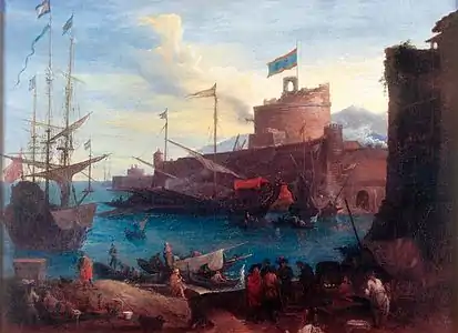 View of a Mediterranean Port, musée maritime de l'île Tatihou.