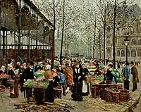 Les Halles (1879) by Jean Béraud