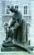 Her statue at Hôtel-Dieu de Montréal