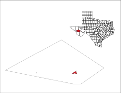 Location of Fort Davis, Texas