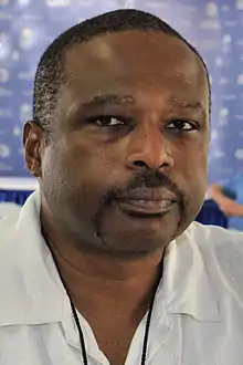 Allen at the 2015 Texas Book Festival.