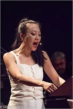 Performing world premiere of Song of Silver Geese at Roulette. March 2016