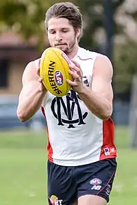 Jesse Hogan has played 59 matches and kicked 125 goals for Melbourne since 2015