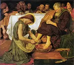 Jesus washing Peter's feet