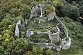 Aerial view of the castle from the northern side, facing southward (2006)