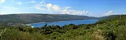 View from Stanić on Lake Vrana