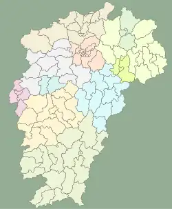 Map of Jiangxi