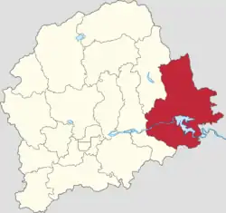 Location in Pinggu District