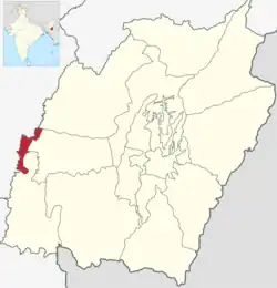 Location in Manipur