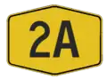 Service road route code shield