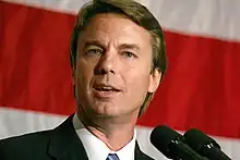 John Edwards speaking in Detroit on April 21, 2007