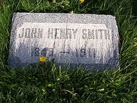 Headstone of John H. Smith.