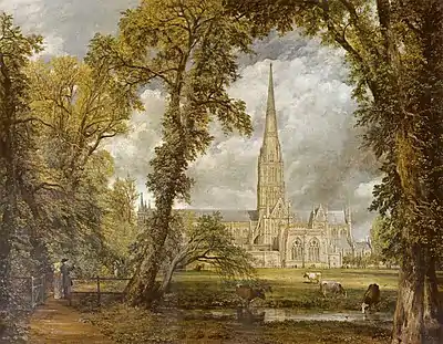 John Constable—View of Salisbury Cathedral, 1823