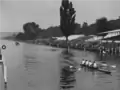 Russell winning the Stewards Challenge Cup in 1960]