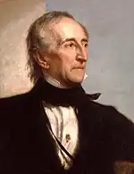 Black-and-white photographic portrait of John Tyler