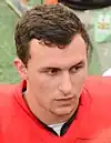 Johnny Manziel training for the Cleveland Browns in 2014