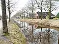 Houses along the water