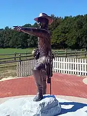 Johnston statue at the location of the Battle of Bentonville, in North Carolina