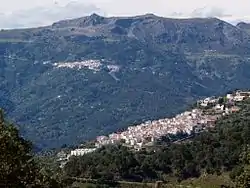 Jubrique (foreground) and Algatocín (background)