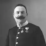 Fučík posing in a military uniform