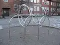 A jungle gym in a school yard in Sweden, 2012