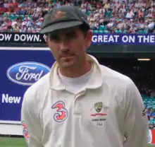 Justin Langer in January 2007