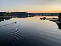 View over lake Jyväsjärvi from Kuokkala bridge