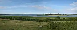 View of Käina Bay from Orjaku bird watching tower.