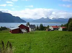 View from the village looking west