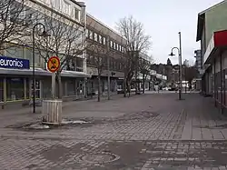 Kauppiaankatu street in the town center of Karis