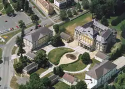 Aerial view of the palace