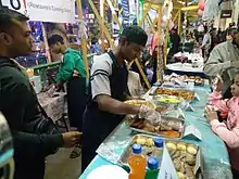 Food stall at the 2016 Kolkata Christmas Festival