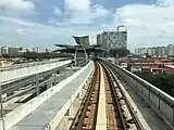 View of station from the guideway.