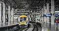 KTM Class 91 at Kuala Lumpur station's extended wing