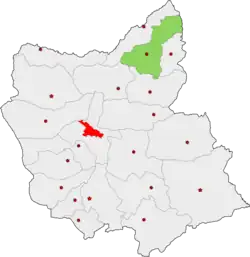 Location of Kaleybar County in East Azerbaijan province