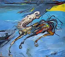 The Restless Horse (1997), oil in canvas, 135 x 155 cm