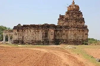 Aerial view of the temple