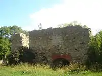 The ruins of the Kalvi fortress.