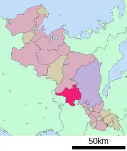 Location of Kameoka in Kyoto Prefecture