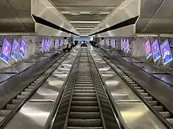 Old escalators to the ticket hall