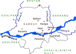 Location of Kamrup