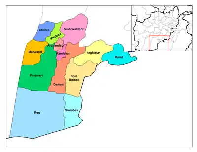 Districts of Kandahar