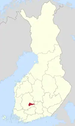 Location of Kangasala