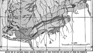 Kantishna Region Geologic map