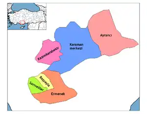 Districts of Karaman