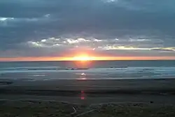 Sunset at Karioitahi Beach