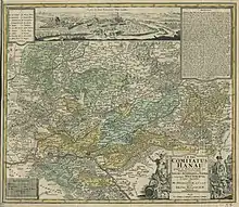 Map of Hanau from 1728.